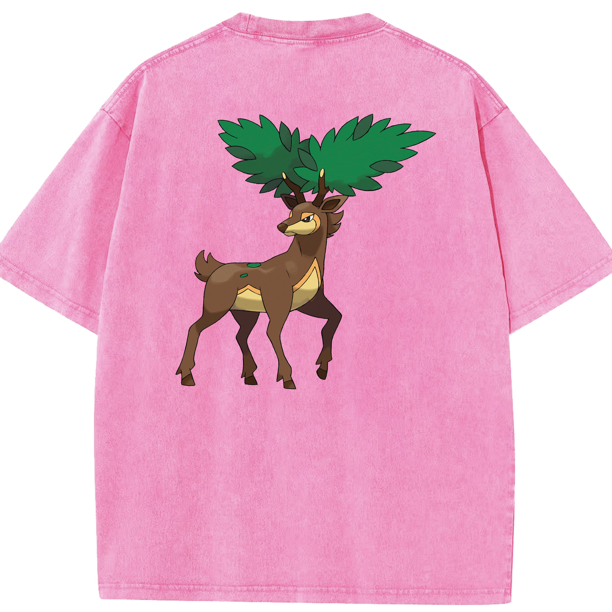 （画像用） ポケットモンスター Pokémon 綿100% ヴィンテージ風 半袖Tシャツ（背面プリント）